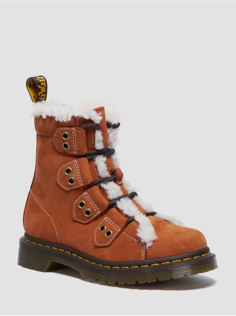 Dr. Martens  1460 LACE TO TOE FUR LINED BUTTERSOFT LACE UP BOOTS